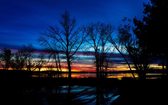 Late Dusk on Rabbit Lake